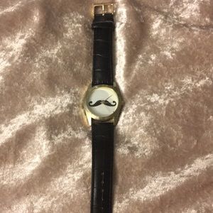 NWOT mustache watch